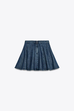 DENIM TRF MINI SKIRT - Zara фото 6