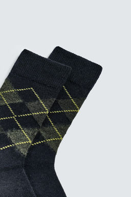 ARGYLE WOOL SOCKS