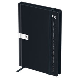 Ежедневник BG 2027г. А6 176л. тв. обл. "Monochrome. Black" (DdA6_68154) черный, soft-touch