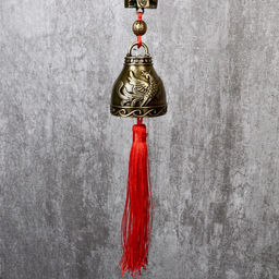 Колокольчик металл Манэки-нэко и феникс с узлом счастья h=4,7 см 33х4,7х4,7 см - Simaland фото 4