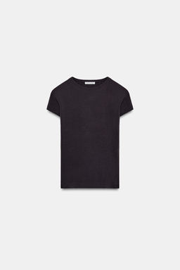 SLIM FIT SHORT SLEEVE T-SHIRT - Zara фото 30