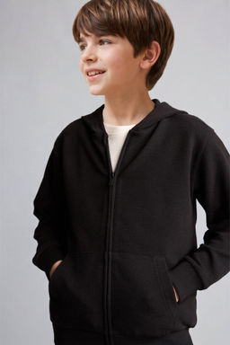 Okula D_n__ Kap__onlu Sweat H_rka Erkek _ocuk