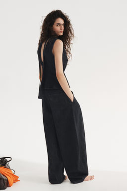 TRF MID-WAIST BAGGY JEANS - Zara фото 4