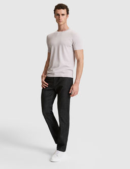 Siyah Straight Fit Jean Pantolon