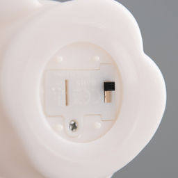 Фигурка светящаяся RISALUX «Мишка с бантом», LED-ночник, 2 Вт, от батареек 3×LR=44, бело-розовый, 5.5×7.5×11 см
