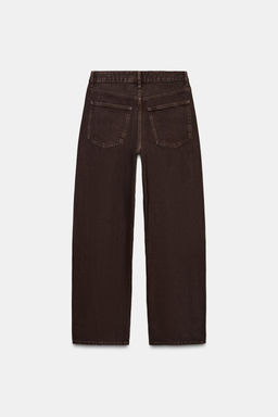JEANS TRF BAGGY BARREL TIRO MEDIO / Marr?n - Zara фото 8