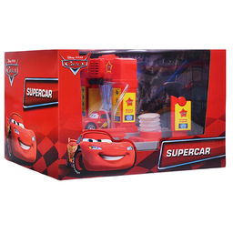 Игрушка пластик "Автомойка" свет-звук, с водой 21см, тачки кор.