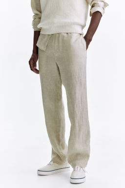 Pantal?n de lino Regular Fit - H&m фото 12