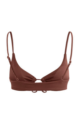 Kahverengi Bralette Kapl? Cut Out Detayl? LYCRA® XTRA LIFE Bikini Ustu TBESS26BU00019 - Trendyolmilla фото 2