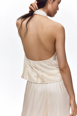 Top halter con detalle girado - H&m фото 5
