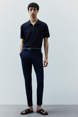 Polo con media cremallera Slim Fit - H&m фото 3