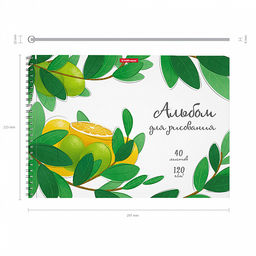 Цена за 4 шт. Альбом для рисования на спирали ErichKrause Juicy Fruits, А4, 40 листов, микроперфорация  фото 3