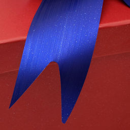 Цена за 20 шт. Подарочный бант - шар №5 металлик, синий, для упаковки подарков