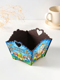 Конфетница квадратная или подставка под кулич Пасхальный храм. 10?13?13.5 см