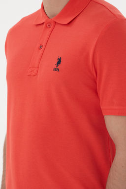 Erkek Regular Fit Polo Yaka K_rm_z_ Basic Ti__rt Sepette S_rpriz _ndirim - U.s. polo assn фото 7