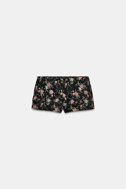 FLORAL JACQUARD MINI SHORTS - Zara фото 5