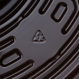 Цена за 110 шт. Менажница одноразовая, пластик, d=26 см, h=4.2 см, 5 секций, дно, круглая, коричневая