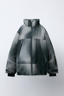 TIE DYE WATER-RESISTANT AND WINDPROOF DETACHABLE HOODIE JACKET RECCO® SYSTEM SKI COLLECTION - Zara фото 2