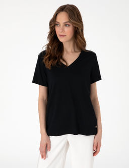 Siyah Regular Fit Ti__rt - Pierre cardin фото 3