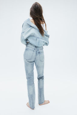 Slim Straight High Jeans - H&m фото 5