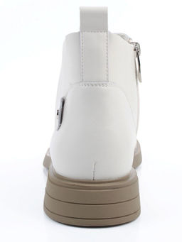 01-M43-19 LT. BEIGE Ботинки демисезонные женские (натуральная кожа)