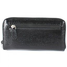 Портмоне женское Croco-ПР-951 натуральная кожа 3 отд, 11 карм, черный змея (201) 208540  фото 2