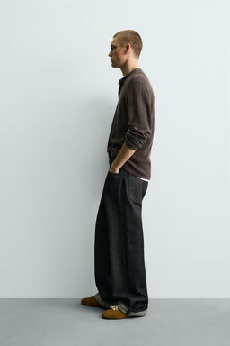 HENLEY NECK TEXTURED JUMPER - Zara фото 6