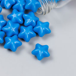 Сургуч в гранулах в баночке Звёздочки индиго матовый 16 гр 7х3х3 см - Арт узор фото 3