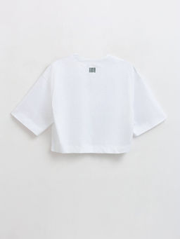 CONTE LD 2715 Укороченная футболка из хлопка с рисунком white-sea horse - Conte elegant фото 10