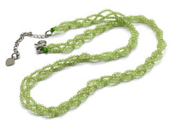 Бусы короткие Косичка из граната шарик с гранями 2мм, 38см - Радуга камня фото 3