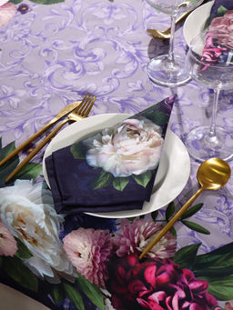 Набор кухонный «Этель. Цветочный этюд»: скатерть 110×150 см, салфетки 40×40 см, 4 шт., 100% хлопок