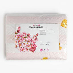 Покрывало евро Экономь и Я Golden hearts 200*2105см, 100% полиэстер, 190гр/м2  фото 4