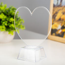 Ночник 3D-светильник с маркером доска для заметок, Сердечко LED, 3?AG10, 10?10?13 см