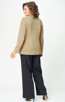 Костюм БелЭльСтиль 203/601 бежевый+черный  фото 4