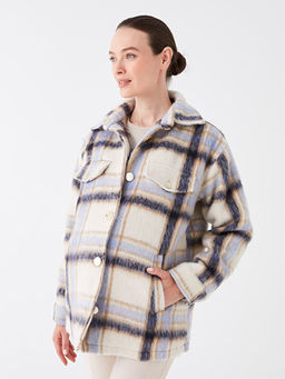 Ekose Desenli Uzun Kollu Hamile Ka?e Kaban