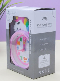 Часы-будильник Cute unicorn, pink (13х9 см)