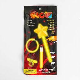 Неоновые аксессуары, набор 4 предмета: жезл, браслет, кольцо, подвеска, цвета МИКС - Simaland фото 2