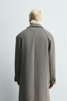 LIMITED EDITION CHECK TEXTURED COAT - Zara фото 3