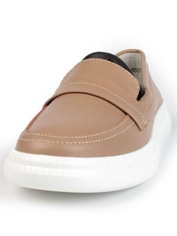 03-ZL-8501 DK. BEIGE/BROWN Полуботинки женские (натуральная кожа)