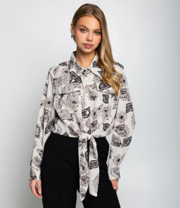 Блуза #КТ2580 (1), молочный