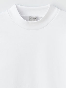 Yar?m Bal?k?? Yaka Basic Uzun Kollu Erkek ?ocuk Ti??rt - Waikiki фото 3