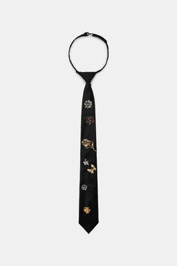 BUTTERFLY FLOWER CHARM TIE - Zara фото 2