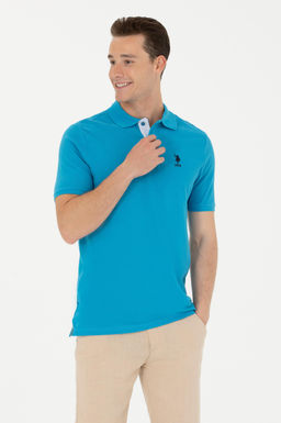 Мужская кобальтово-синяя базовая футболка - U.s. polo assn фото 8