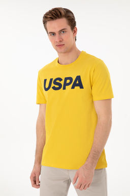 Erkek Regular Fit Bisiklet Yaka Koyu Sar_ Basic Ti__rt Sepette S_rpriz _ndirim - U.s. polo assn фото 3