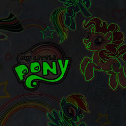 Постельное бельё 1,5 сп Neon Series Rainbow vibes My Little Pony 143*215 см, 150*214 см, 50*70 см -1 шт, светится в темноте - Hasbro фото 5