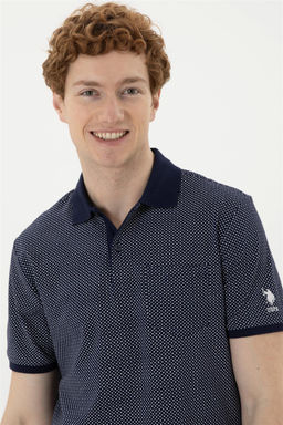 Мужская темно-синяя футболка - U.s. polo assn фото 2