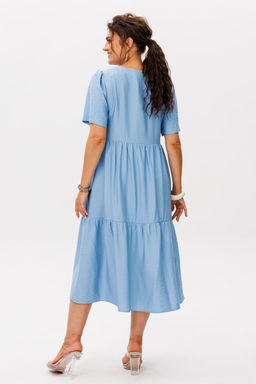 Платье ANELLI 1604 голубое кружево