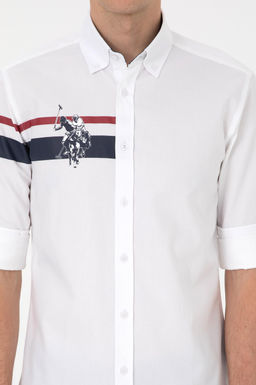 Erkek Beyaz Uzun Kollu G_mlek - U.s. polo assn фото 6