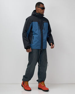 Горнолыжная куртка мужская зимняя синего цвета 7612S - Mtforce фото 17