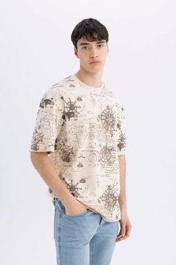 Футболка Comfort Fit с круглым вырезом и короткими рукавами с рисунком